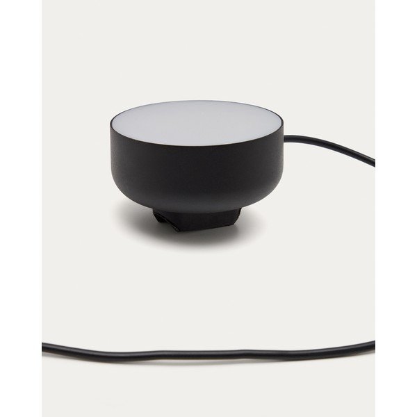 Czarny metalowy kinkiet LED ze ściemniaczem do kontaktu Orey – Kave Home-image-4