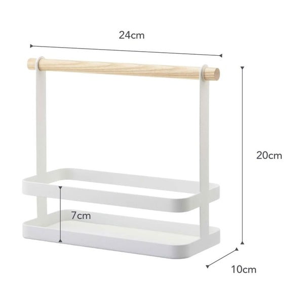 Biały stojak na przyprawy YAMAZAKI Tosca-image-3