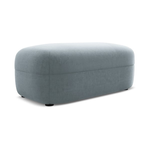 Jasnoniebieski aksamitny podnóżek Moana – Makamii-image-1