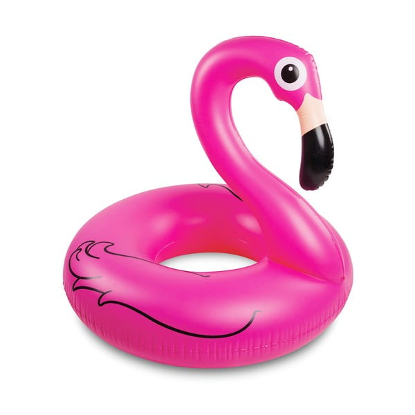 Różowe koło dmuchane w kształcie flaminga InnovaGoods Flamingo