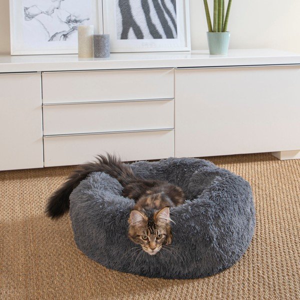 Ciemnoszare legowisko dla psów ø 55 cm – Love Story-image-2