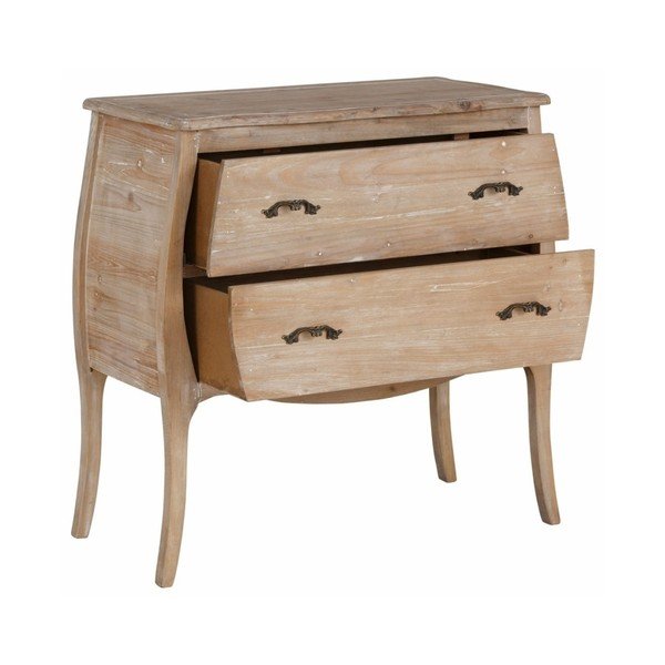 Komoda z drewna sosnowego z 2 szufladami Støraa Dior-image-1