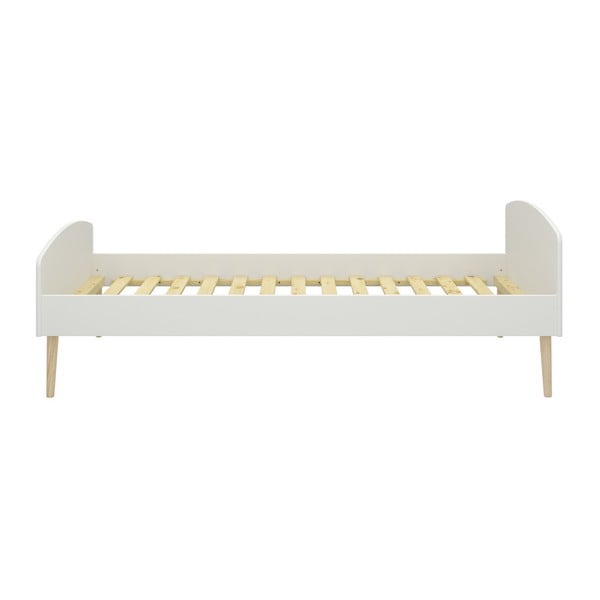 Białe łóżko jednoosobowe Steens Soft Line, 90x200 cm