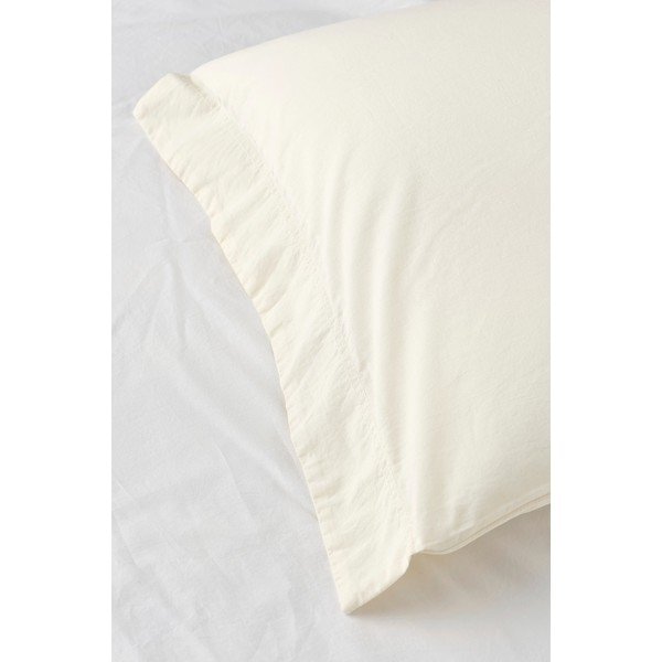 Kremowa pościel jednoosobowa z bawełny organicznej 150x200 cm Juliette – Ellos Home-image-4