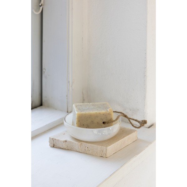 Kremowa szklana mydelniczka Opal – Mette Ditmer Denmark-image-1