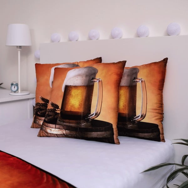 Poduszka dekoracyjna 40x40 cm Beer – Jerry Fabrics-image-1
