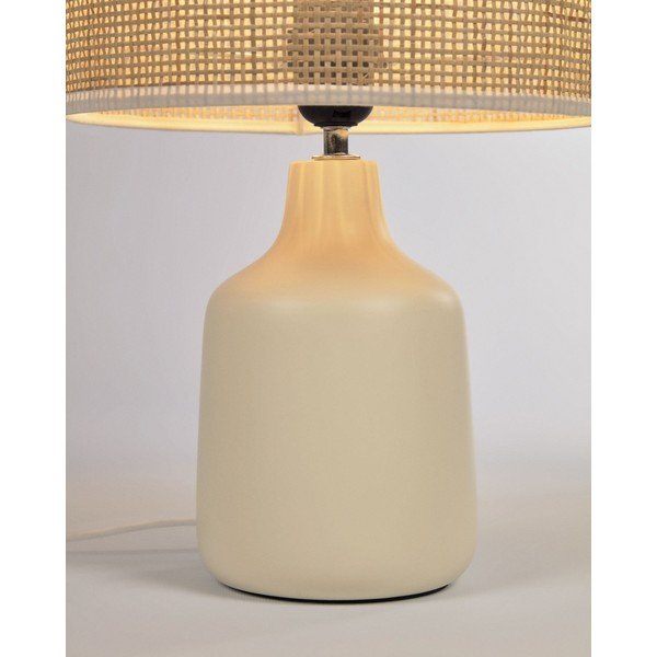 Kremowo-naturalna lampa stołowa ceramiczna (wysokość 46 cm) Erna – Kave Home-image-3
