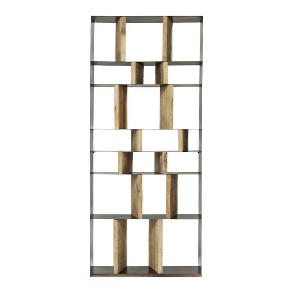 Regał z drewna sosnowego z recyklingu Kare Design Storm-image-3