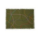 Zielony bawełniany koc 200x140 cm Outline – Hübsch