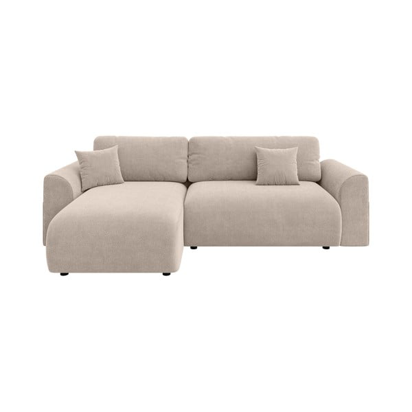 Beżowy rozkładany narożnik (strona zmienna) Lorine – Ropez