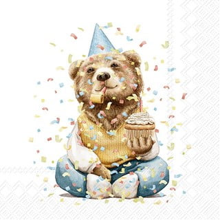 Papierowe serwetki zestaw 20 szt. Happy Teddy – IHR