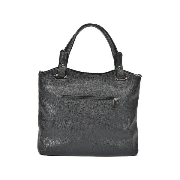 Czarna torebka skórzana Luisa Vannini Tote-image-4