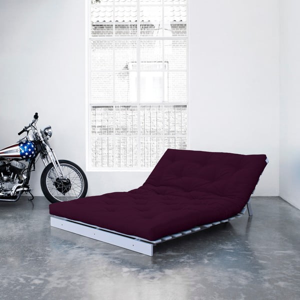 Sofa rozkładana Karup Roots White/Purple Plum-image-3