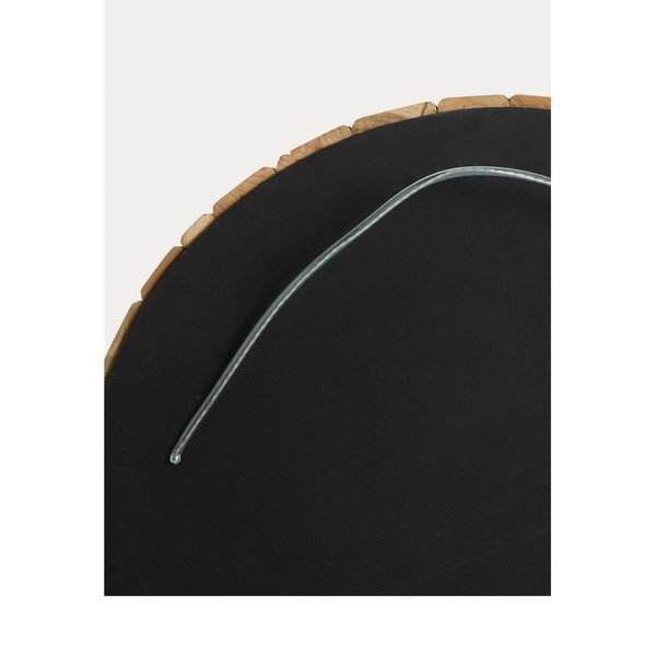 Lustro z drewnianą ramą ścienne ø 80 cm Eliptic – Kave Home-image-4