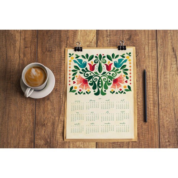 Kalendarz ścienny na rok 2017 Love Birds-image-3