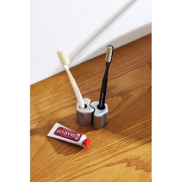 Metalowy uchwyt na szczoteczki do zębów w kolorze srebra Mis – noo.ma-image-4