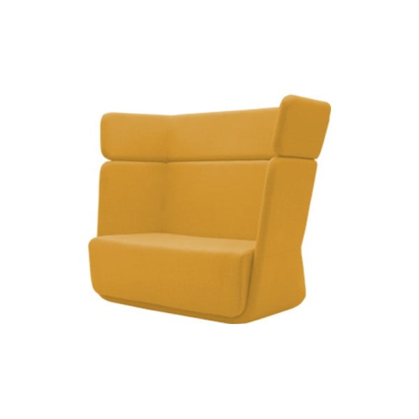 Żółty fotel Softline Basket Eco Cotton Yellow
