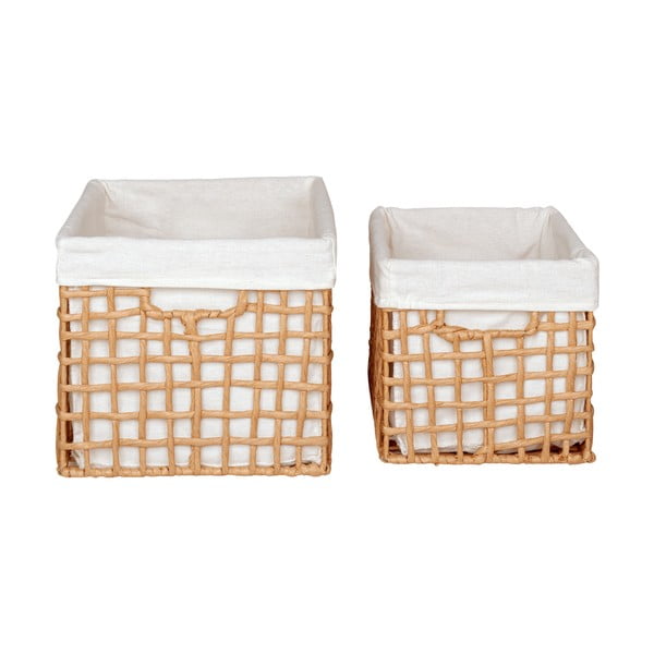 Koszyki zestaw 2 szt. 25x35x22 cm Bustelo – House Nordic-image-3