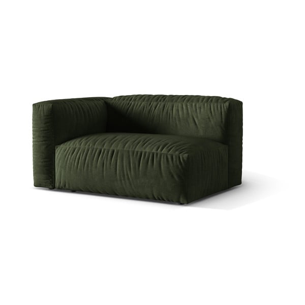 Zielony aksamitny moduł sofy (lewostronny) Martina – Micadoni -image-1