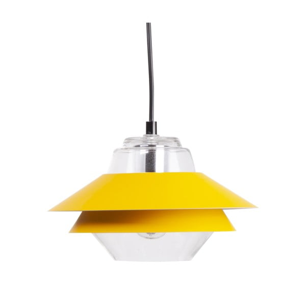Żółta lampa wisząca sømcasa Pola, ø 18 cm