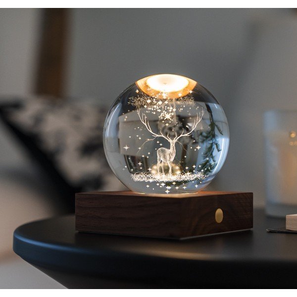 Ciemnobrązowa dekoracja świetlna na USB Amber – Gingko-image-1