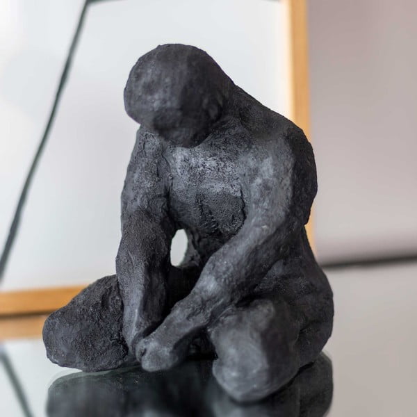 Figurka z żywicy polimerowej (wysokość 15 cm) Meditating Man – Mette Ditmer Denmark-image-4