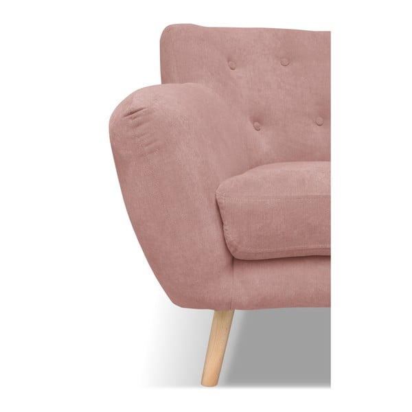 Jasnoróżowa sofa Cosmopolitan design London, 162 cm-image-3