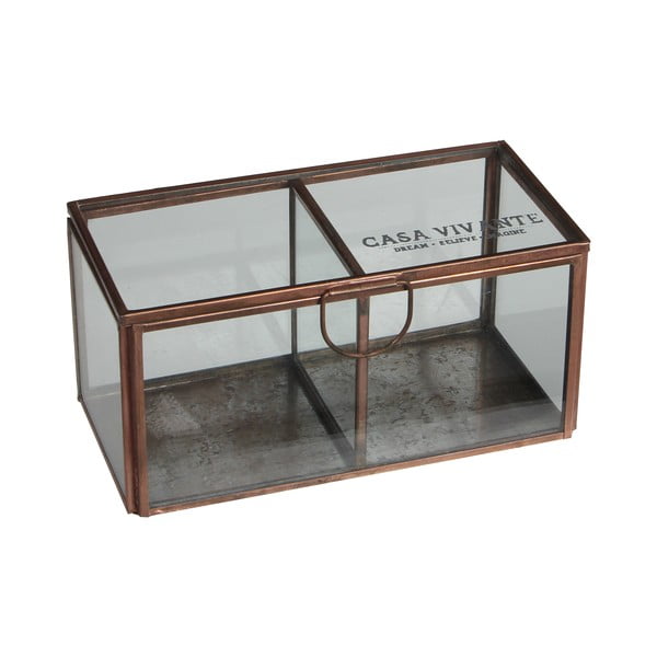 Szklane pudełko Grazia, 15x8 cm
