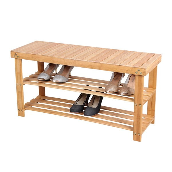 Bambusowy regał na 8 par butów Songmics, szer. 90 cm-image-3
