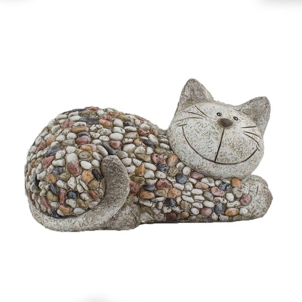 Dekoracja ogrodowa Dakls Garden Deco Cat With Stones, wys. 18 cm