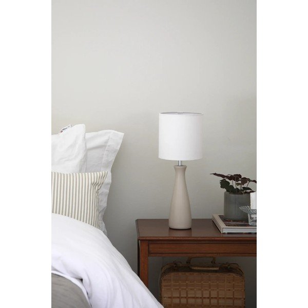 Kremowa lampa stołowa z tekstylnym kloszem (wysokość 42 cm) Birillo – Markslöjd-image-2