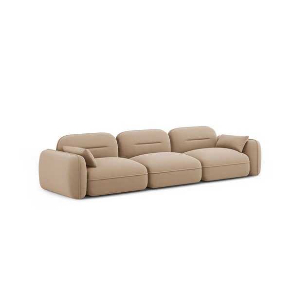 Beżowa aksamitna sofa 320 cm Audrey – Interieurs 86-image-2