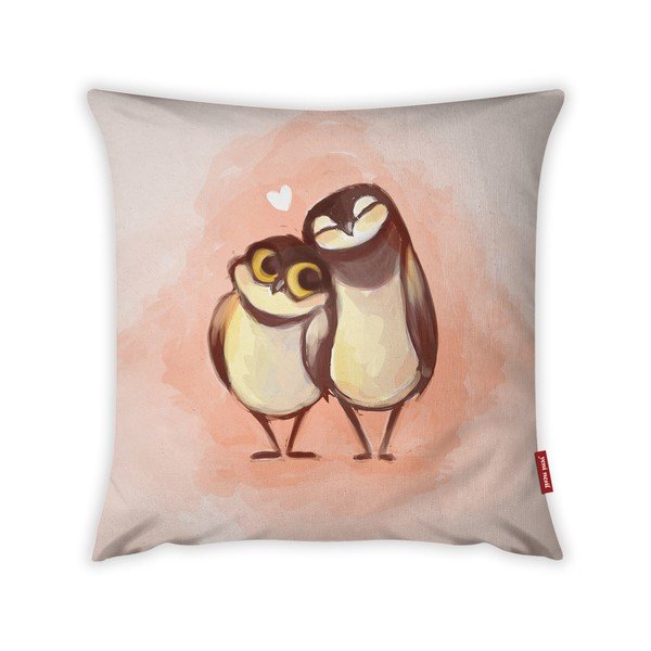 Poszewka na poduszkę Vitaus Owls, 43x43 cm