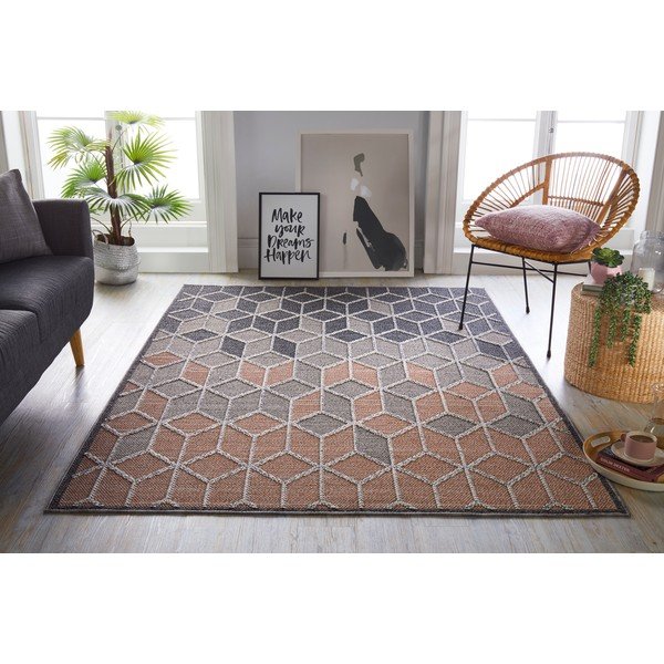 Szaro-różowy dywan Flair Rugs Dartmouth, 160x230 cm-image-1