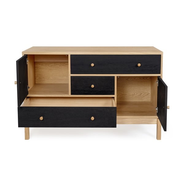 Czarno-brązowa komoda Woodman AbbeyWood-image-4