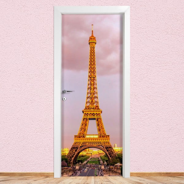 Naklejka na drzwi LineArtistica Tour Eiffel, 80x215 cm