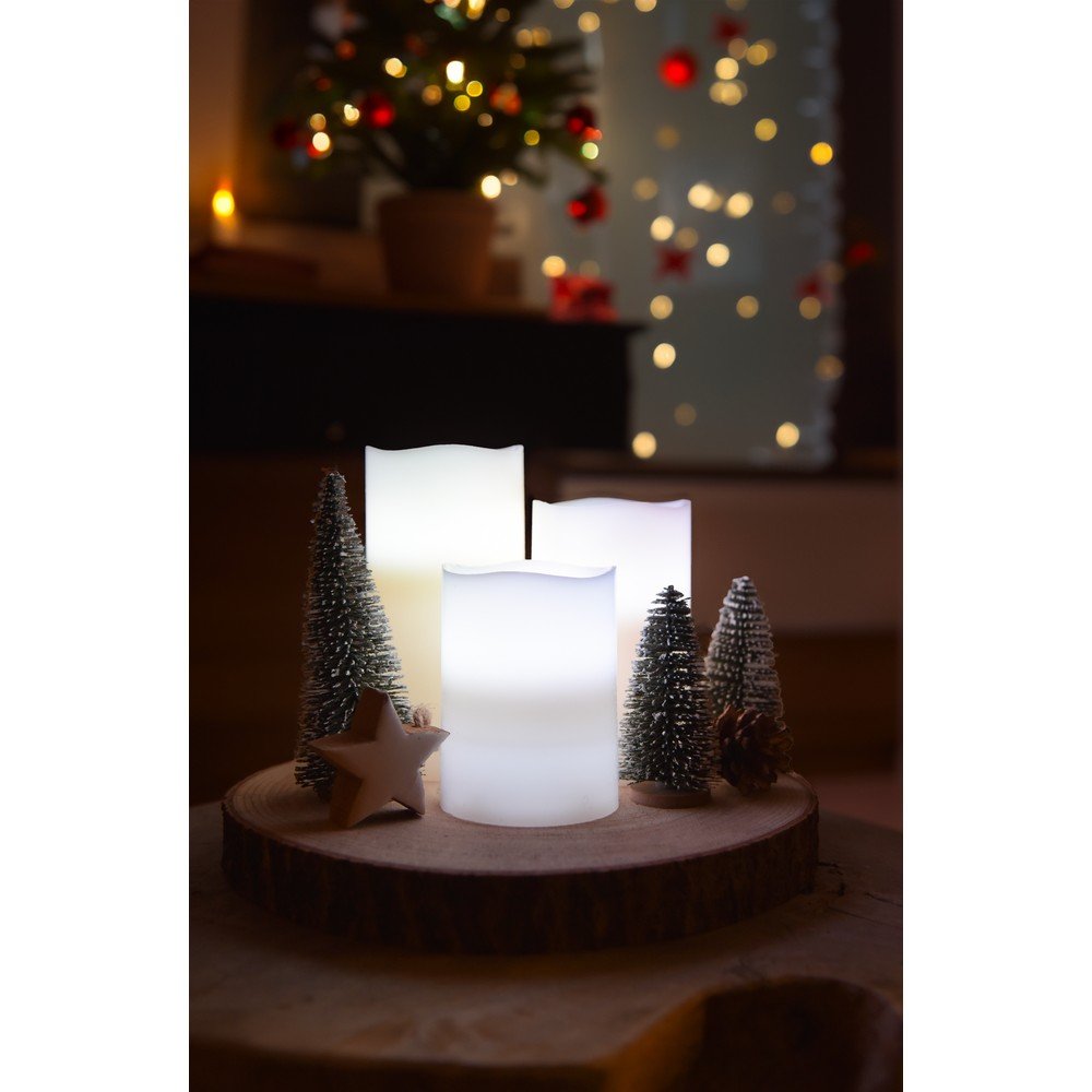 Świeczki LED zestaw 3 szt. (wysokość 10 cm) – Hilight (zdjęcie 5)