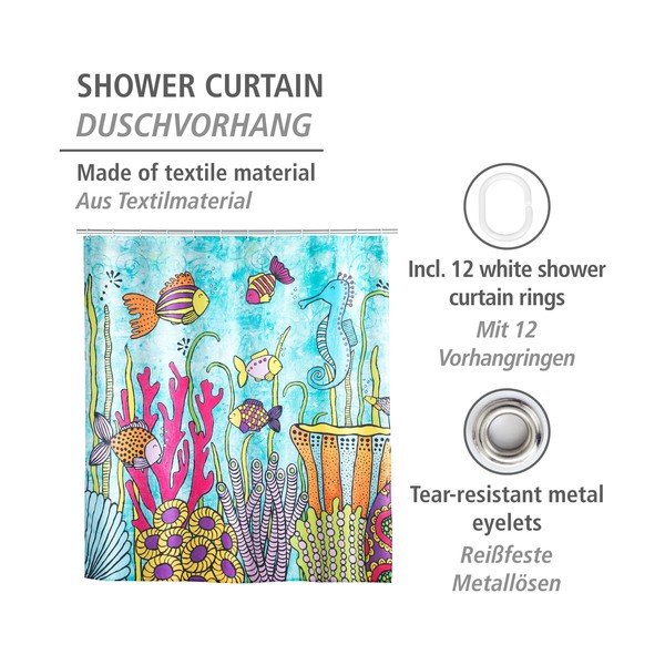 Zasłona prysznicowa 180x200 cm Rollin'Art Ocean Life – Wenko-image-4