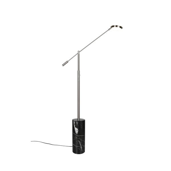 Lampa stojąca LED w czarno-srebrnym kolorze (wysokość 145 cm) Fiore – Trio Select-image-1