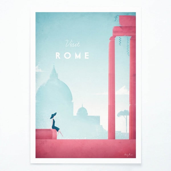 Plakat Travelposter Rome, 50 x 70 cm