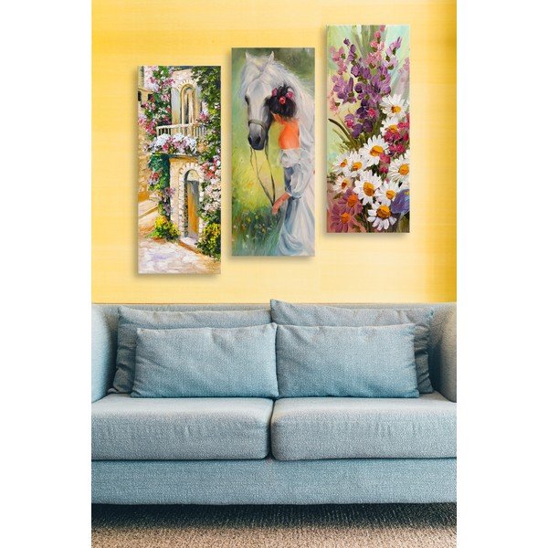 Obrazy zestaw 3 szt. 20x50 cm – Wallity-image-1