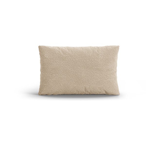 Beżowa poduszka na sofę z materiału bouclé Poppy – Micadoni 