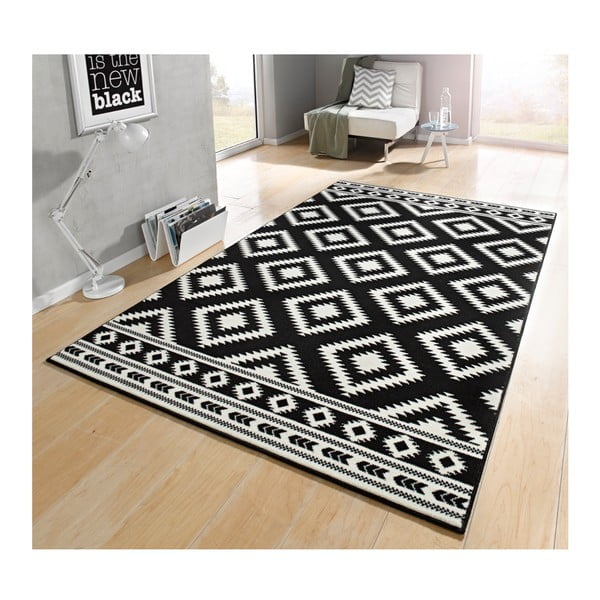 Czarno-biały dywan Hanse Home Gloria Ethno, 80x150 cm-image-1