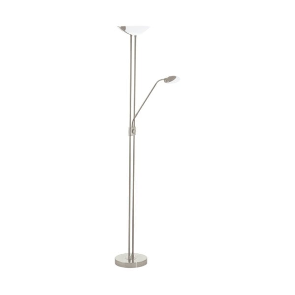 Szara lampa stojąca LED ze szklanym kloszem (wysokość 180 cm) BAYA LED – EGLO