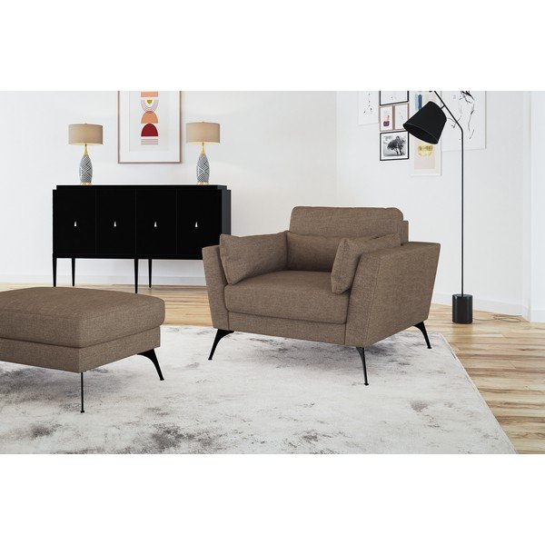Brązowy podnóżek Marie Claire Home Susan-image-4