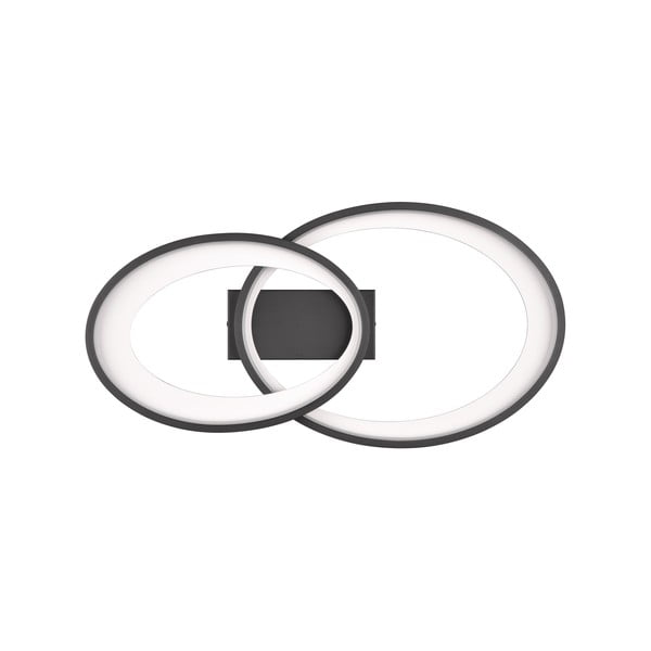 Czarno-biała lampa sufitowa LED 30x57 cm Malaga – Reality-image-3