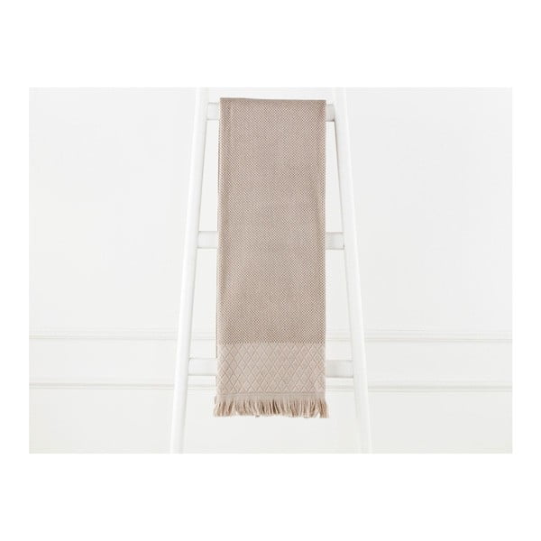 Jasnobrązowy ręcznik bawełniany Madame Coco Eleanor, 70x140 cm
