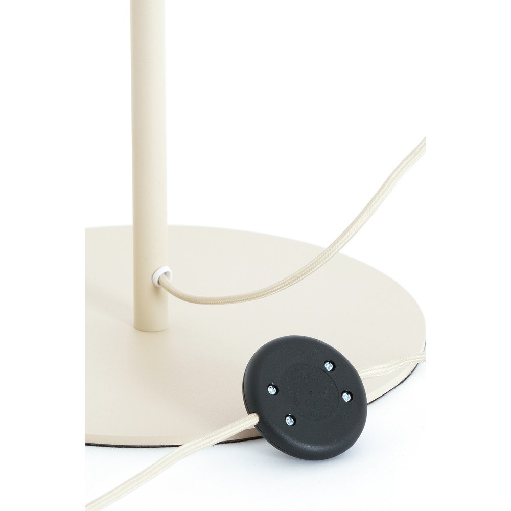 Kremowa lampa stojąca z tekstylnym kloszem (wysokość 165 cm) Solune – Light & Living (zdjęcie 9)