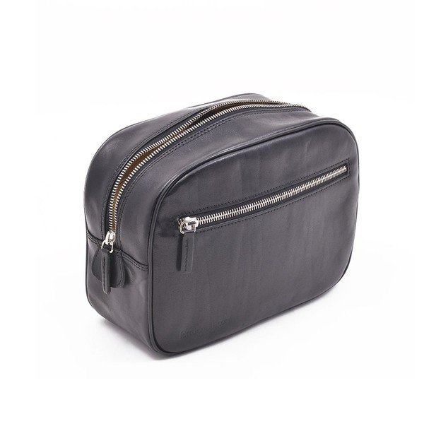 Kosmetyczka skórzana Ferruccio Laconi Black-image-2