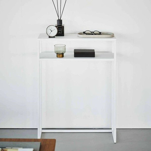 Biała metalowa konsola 18x60 cm Tower – YAMAZAKI-image-4